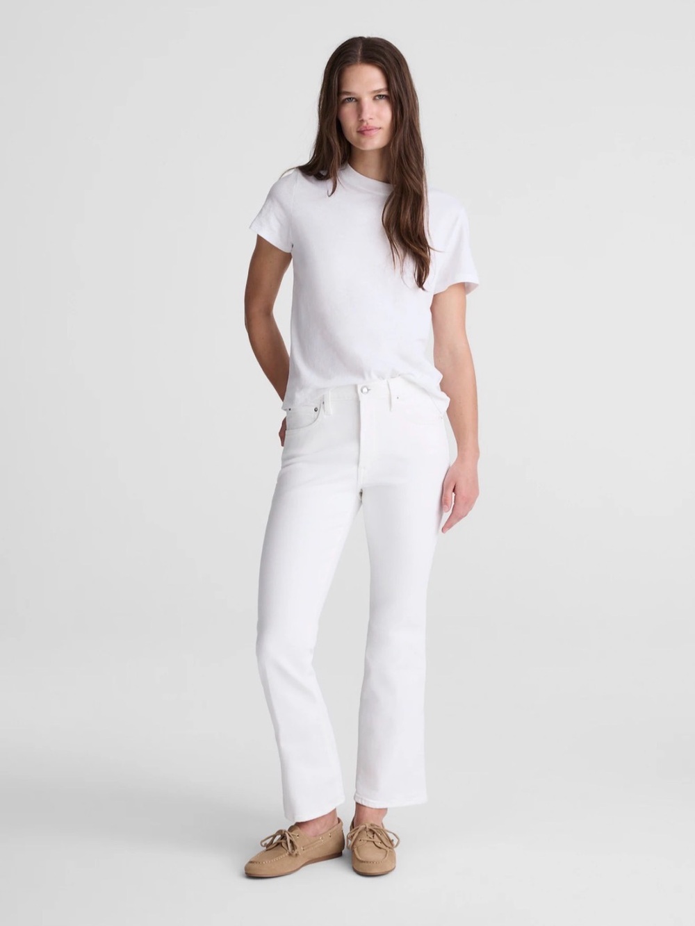 Madewell The Flare Crop Jean in Super Stretch Denim, size 31 , NWT